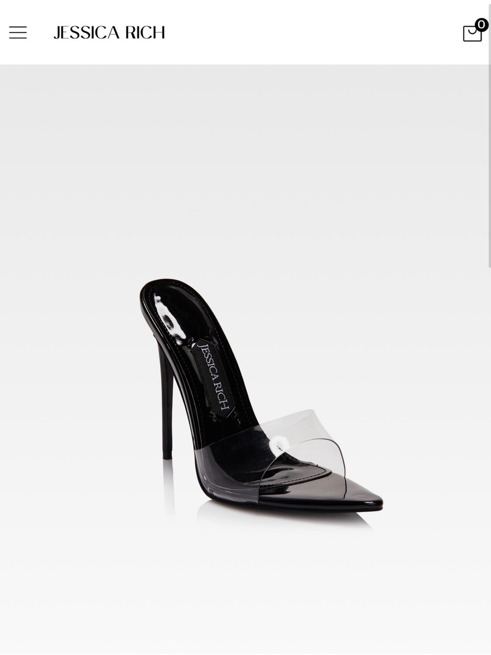 Jessica Rich Racy Mule in Noir/Black - Size EU 41 (US 11) New in Box!
